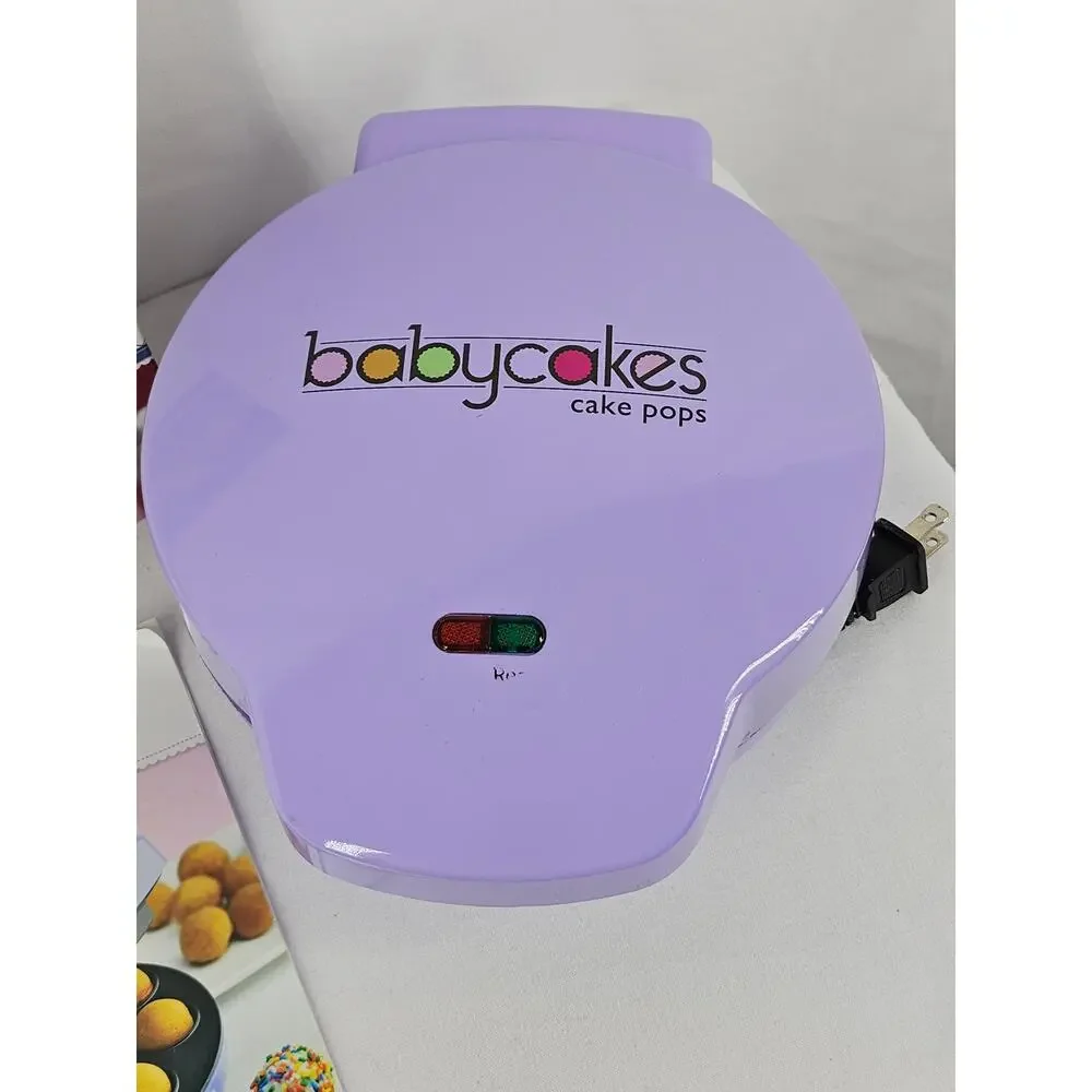 BABYCAKES CAKE POP MAKER SET – PURPLE APPLIANCE + RECIPE BOOK + MANUAL – CP-94LV
